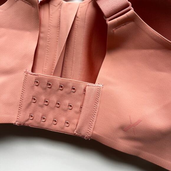 NWT Knix Catalyst Front Zip Sports Bra Size 4 Pink Ginger - Picture 7 of 10